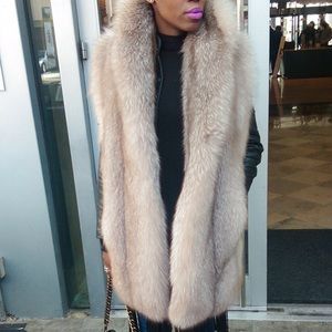Fox fur vest